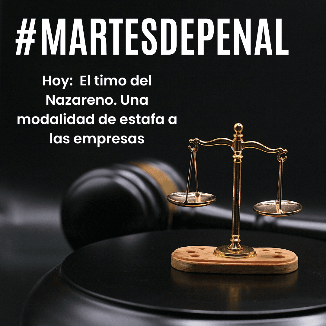 El timo del Nazareno. Delito de estafa a empresas y proveedores