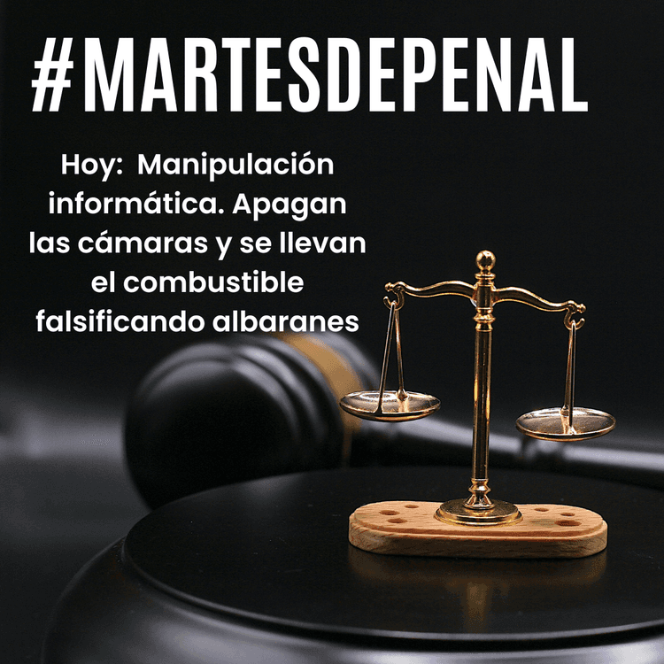 Delito de manipulación informática y falsedad de albaranes